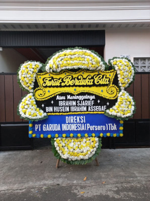 Papan Bunga Duka di Sidomulyo Barat