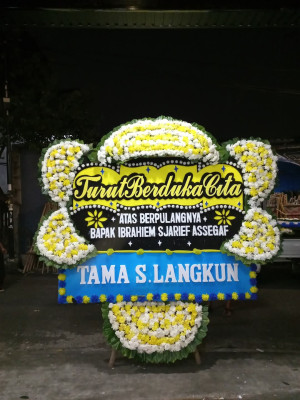 Papan Bunga Duka di Sidomulyo Barat