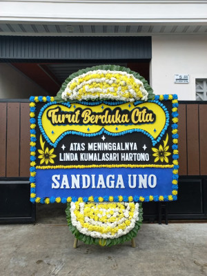 Papan Bunga Duka di Sidomulyo Barat