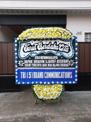 Papan Bunga Duka di Sidomulyo Barat